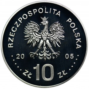 10 złotych 2005 Stanisław August Poniatowski, półpostać