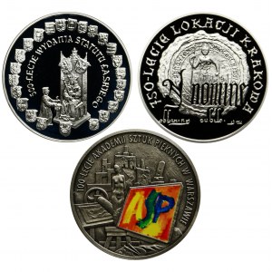 Zestaw, 10 złotych 2004-2007 (3 szt.)