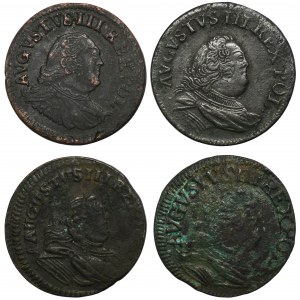 Set, Augustus III of Poland, Groschen (4 pcs.)