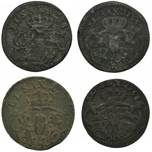 Set, Augustus III of Poland, Groschen (4 pcs.)