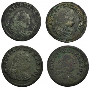 Set, Augustus III of Poland, Groschen (4 pcs.)