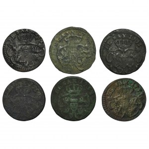 Set, Augustus III of Poland, Schillings (6 pcs.)