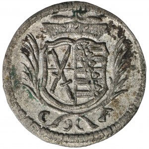 Deutschland, Sachsen, Johann Georg III. Wettin, Fenig Dresden 1686 CF