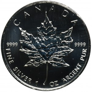 Kanada, Elżbieta II, 5 Dolarów 2007 - liść klonu