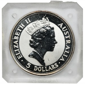 Australien, Elizabeth II, $5 1991 - Kukabura