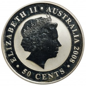 Australia, Elizabeth II, 50 Cents Perth 2008 - Koala