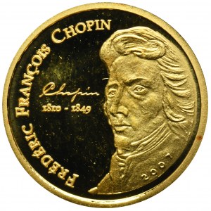 Wybrzeże Kości Słoniowej, 1.500 Franków CFA 2007 - Fryderyk Chopin