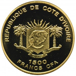 Wybrzeże Kości Słoniowej, 1.500 Franków CFA 2007 - Fryderyk Chopin