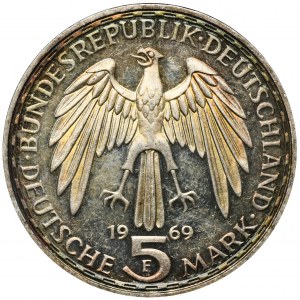 Germany, FRG, 5 Mark Stuttgart 1969 F - Gerard Merkator