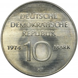 Germany, DDR, 10 Mark Berlin 1974 A - 25 Year of GDR