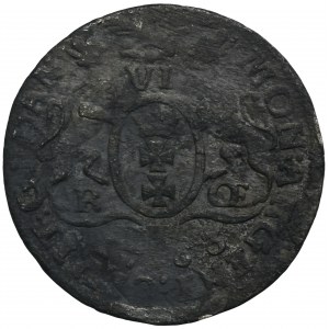 Augustus III of Poland, 6 Groschen Danzig 1763 REOE