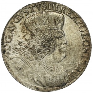 Augustus III of Poland, 8 Groschen Leipzig 1753 - without EC