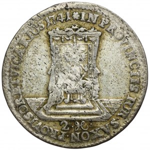 Augustus III of Poland, 2 Groschen Dresden 1741