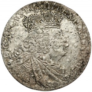 Augustus III of Poland, 6 Groschen Leipzig 1755 EC