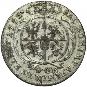 August III Sas, Leipzig Zwei-Pfennig 1753 EG - UNBEKANNT, mit Sternchen