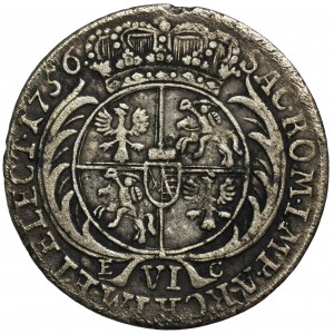 Augustus III of Poland, 6 Groschen 1756 EC
