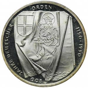 Deutschland, BRD, 10 Mark Hamburg 1990 - 800-jähriges Jubiläum der deutschen Orden