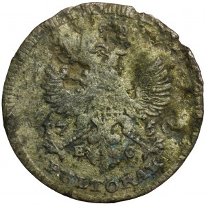 Augustus III of Poland, 3 Polker Leipzig 1756 EC - PULTORAK, RARE