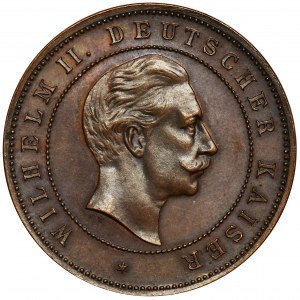 Deutschland, Preußen, Wilhelm II, Letzte Eroberung Deutschlands - Insel Helgoland, Medaille 1890
