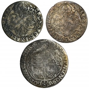 Set, Sigismund III Vasa, 6 Groschen and 1/4 Thaler (3 pcs.)