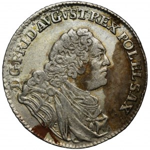 Augustus III of Poland, 1/6 Thaler Leipzig 1763 EDC - RARE