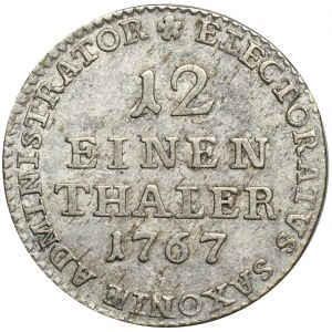 Xaver as administrator, 1/12 Thaler Dresden 1767