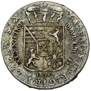 Xaver as administrator, 1/24 Thaler Dresden 1764