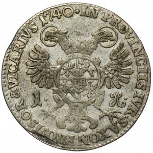 Augustus III of Poland, Groschen Dresden 1740