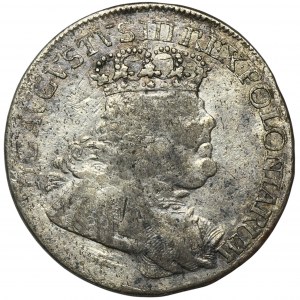 Augustus III of Poland, 1/4 Thaler Leipzig 1754 EC - RARE