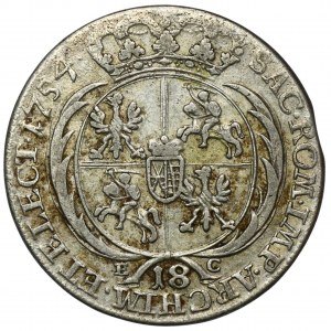 Augustus III of Poland, 1/4 Thaler Leipzig 1754 EC