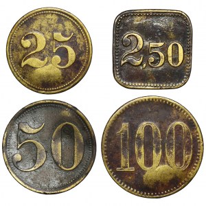 Set, Notgeld, Niedersteine, Schneekoppe schelter, 25-100 Pfennig, 2,5 Mark (4 pcs.)