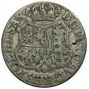 August III. Sachsen, 1/12 Taler (zwei Groschen) Leipzig 1763 EDC