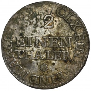 Augustus III of Poland, 1/12 Thaler Dresden 1763 FWôF