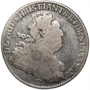 Fryderyk Chrystian, 2/3 Talara (gulden) Drezno 1763 FWôF