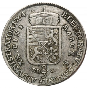 Xaver als Verwalter, 2/3 Thaler Leipzig 1764 EDC - RARE