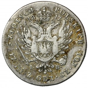 Königreich Polen, 5 Zloty Warschau 1817 IB - RARE