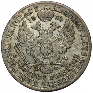 Königreich Polen, 5 Zloty Warschau 1831 KG