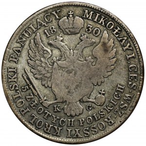 Königreich Polen, 5 Zloty Warschau 1830 KG