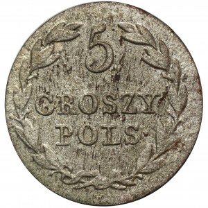 Königreich Polen, 5 polnische Grosze Warschau 1827 FH