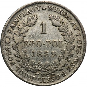 Königreich Polen, 1 Zloty Warschau 1832 KG