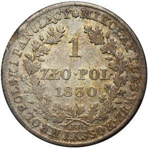 Kingdom of Poland, 1 zloty Warsaw 1830 FH