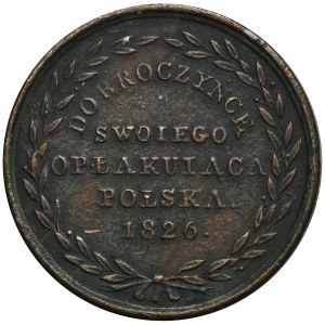 Medal Dobroczyńcę swojego opłakująca Polska 1826
