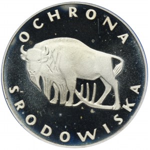 100 zloty 1977 Environmental Protection Bison