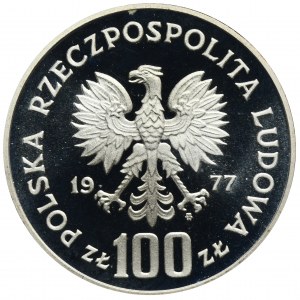 100 złotych 1977 Ochrona Środowiska Żubr