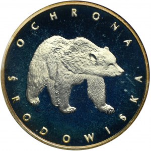 100 złotych 1983 Ochrona Środowiska Niedźwiedź