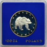 100 złotych 1983 Ochrona Środowiska Niedźwiedź