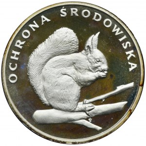 500 PLN 1985 Environmental Protection Squirrel