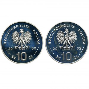 Set, 10 gold 2000-2002 (2 pieces).