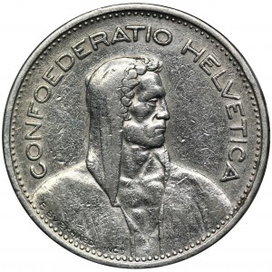 Schweiz, 5 Franken Bern 1933 B