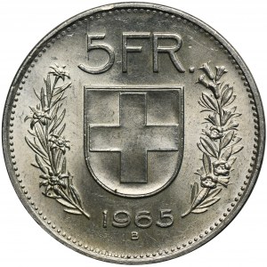 Switzerland, 5 Francs Bern 1965 B